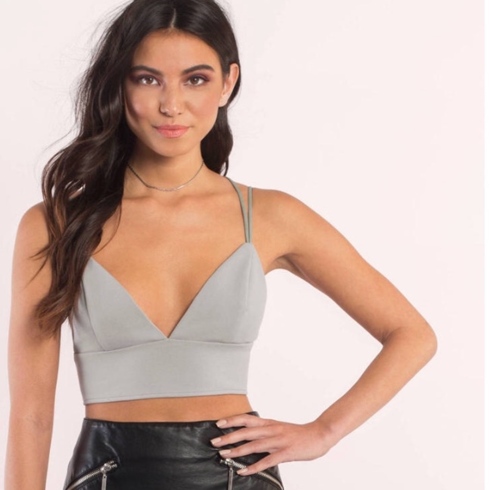 Tobi’s “Rita grey cami crop top”
